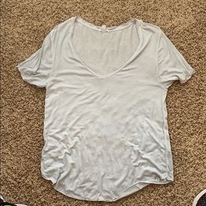 Short sleeved v neck shirt